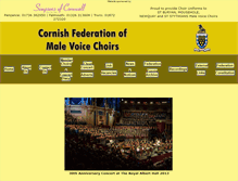 Tablet Screenshot of fed-cornishchoirs.org.uk